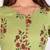Women Rayon Anarkali Dress Green Colour 3/4 sleeves