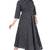 Women  A-Line Kurti 3/4 sleeves  Pure Cotton Fabric Black Colour