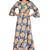 Women Flared Kurti with bell sleeves Multicolour 3/4 sleevs