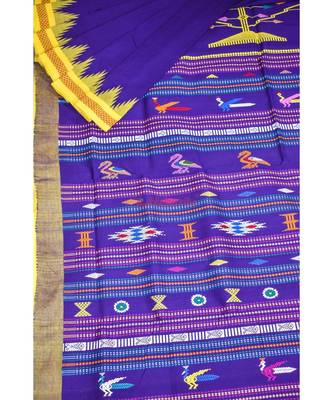 ORIGINAL GANJAM BOMKAI PURPLE saree 3