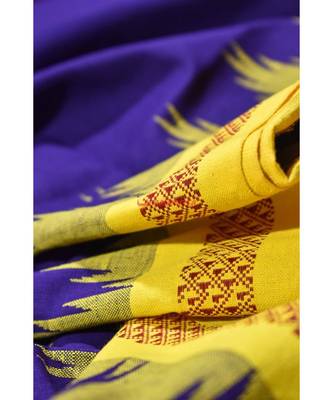 ORIGINAL GANJAM BOMKAI PURPLE saree 4