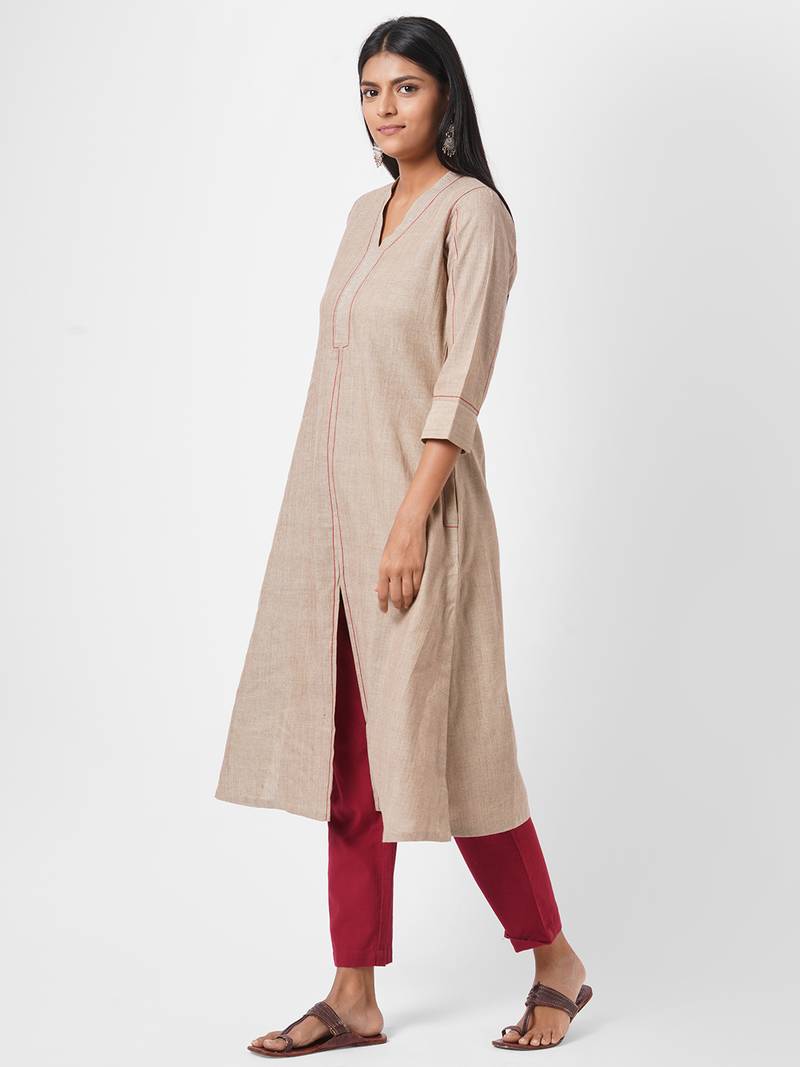 Khaadi kurta with embroidery in back