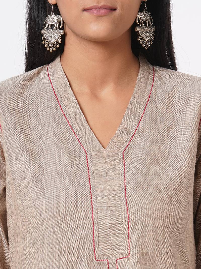 Khaadi kurta with embroidery in back