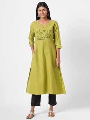 2 Ply kurta with embroidery 1