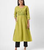 2 Ply kurta with embroidery