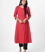 Pinhole embroidery kurta