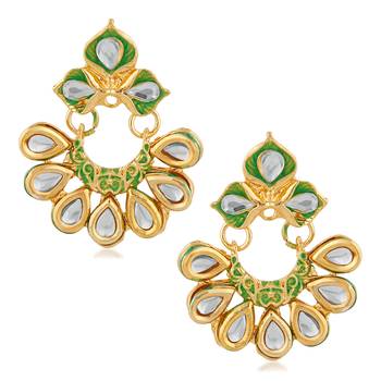 White crystal earrings 1
