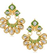 White crystal earrings