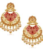 Brown pearl earrings