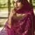 Magenta embroidered georgette salwar