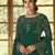Green embroidered georgette salwar