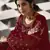 Red embroidered georgette salwar