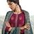 Magenta embroidered art silk salwar