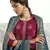 Magenta embroidered art silk salwar