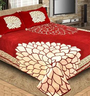 Queen Size (100x100 Inches) Bedsheets Soft Touch Chennile Jaquard Woven Desinger Double Bedsheet With Two Pillow Covers 1