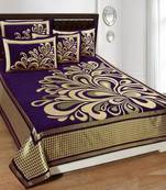 Queen Size (100x100 Inches) Bedsheets Soft Touch Chennile Jaquard Woven Desinger Double Bedsheet With Two Pillow Covers