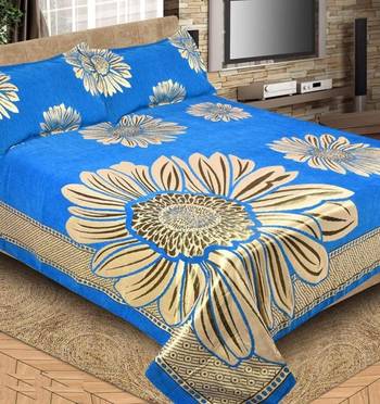 Queen Size (100x100 Inches) Bedsheets Soft Touch Chennile Jaquard Woven Desinger Double Bedsheet With Two Pillow Covers 1