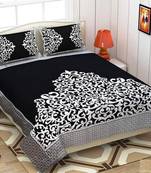 Queen Size (100x100 Inches) Bedsheets Soft Touch Chennile Jaquard Woven Desinger Double Bedsheet With Two Pillow Covers