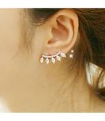 Diamond Eyelash Stud Earrings