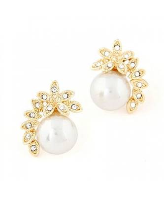 Over The Top Pearl Stud Earrings 1