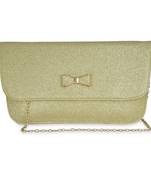 NFI essentials Wallet for Girl's Stylish Gold Clutch Hand Women's Wallet Card Holders Money Purse Mobile Pouch
