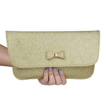 NFI essentials Wallet for Girl's Stylish Gold Clutch Hand Women's Wallet Card Holders Money Purse Mobile Pouch 2