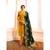 Mustard & Green Satin Georgette Women's Salwar Suit With Banarasi Dupatta