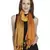 Anekaant Mustard & Yellow Woven Colorblocked Viscose Rayon Stole