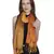 Anekaant Mustard & Yellow Woven Colorblocked Viscose Rayon Stole