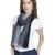 Anekaant Navy & Grey Colorblocked Striped Viscose Rayon Stole