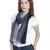 Anekaant Navy & Grey Colorblocked Striped Viscose Rayon Stole