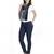 Anekaant Navy & Grey Colorblocked Striped Viscose Rayon Stole