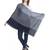 Anekaant Navy & Grey Colorblocked Striped Viscose Rayon Stole