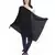 Anekaant Black & White Solid Viscose Rayon Stole
