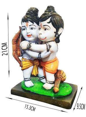 Bal Ramji and Hanuman Home decor Showpiece 2