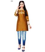 Green chanderi 3/4th sleeves solid women kurta