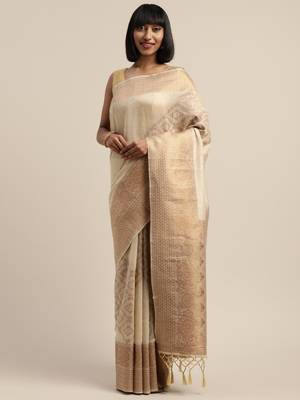 Beidge Jacquard Saree 1