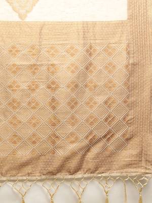 Beidge Jacquard Saree 5