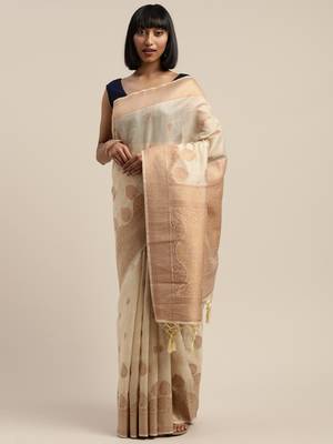 Chiku Jacquard Saree 1