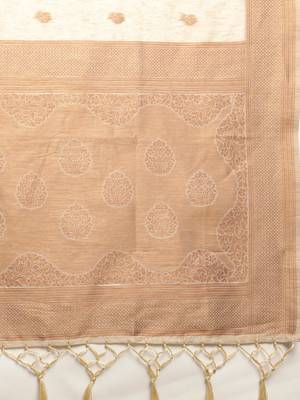 Chiku Jacquard Saree 5