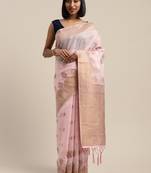 Pink Jacquard Saree
