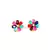 Multicolor american diamonds studs