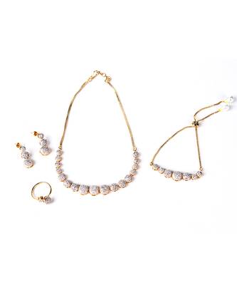 White Diamond Jewellery Set 5