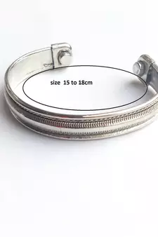 RozMili Long lasting High quality Silver-plated  bracelets/ kadda