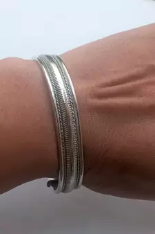 RozMili Long lasting High quality Silver-plated  bracelets/ kadda
