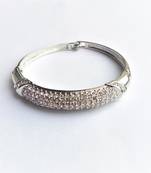 RozMili Long lasting High quality Silver-plated / American Diamond   bracelets