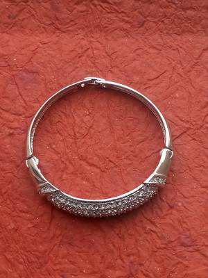 RozMili Long lasting High quality Silver-plated / American Diamond   bracelets 5