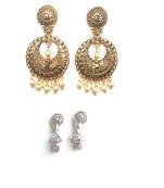 Gold combo-earrings