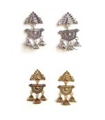 Gold combo-earrings