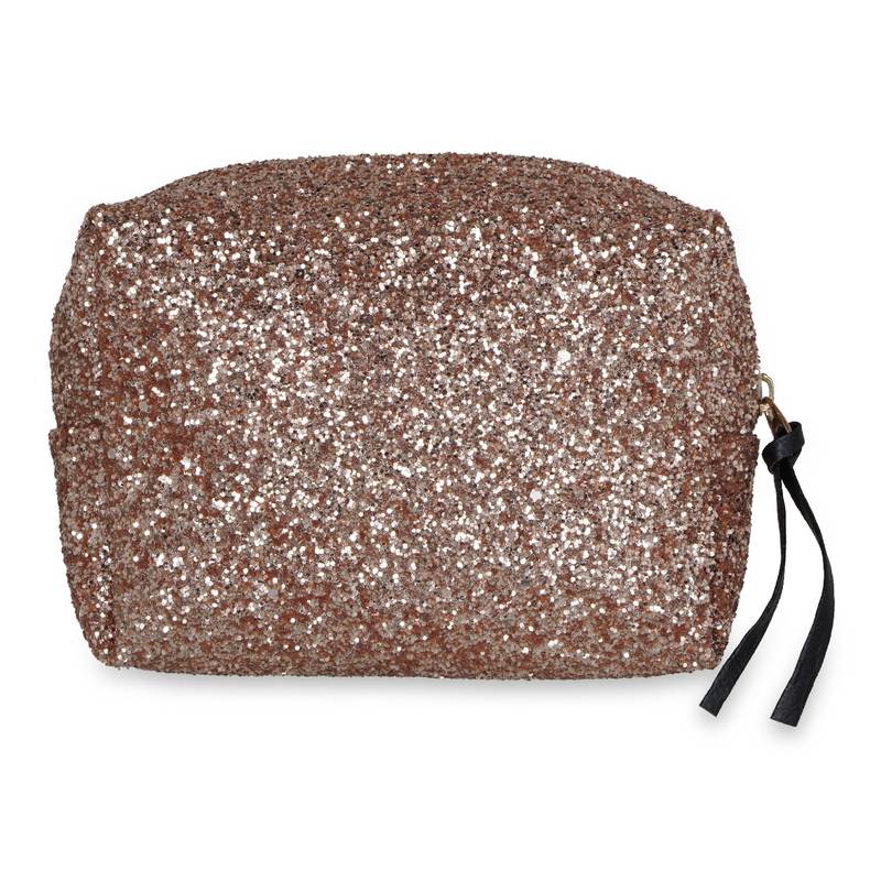 NFI essentials Glittery Makeup Pouch for Women Stylish Pouches Makeup Accessories Storage Cosmetic Pouches (Pack of 2)